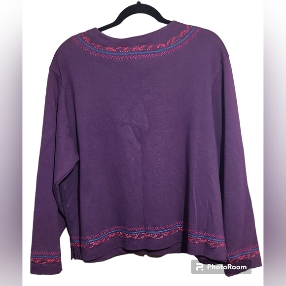 Beautiful Purple Cardigan, sz xl, NWT - Picture 4 of 4